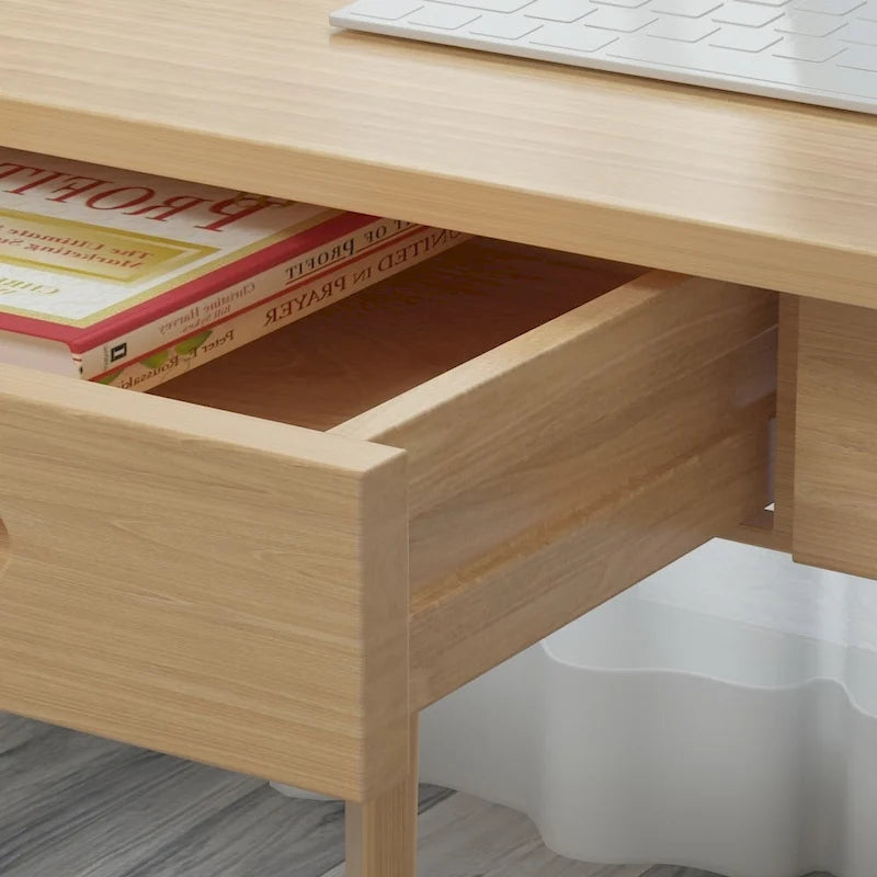 Kerrogee 47.2  Wood Computer Desk with 2 Drawers - 4 Colors