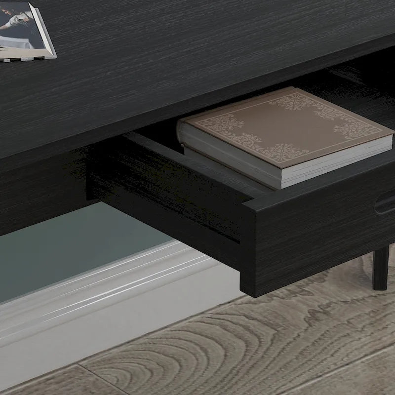 Kerrogee 47.2  Wood Computer Desk with 2 Drawers - 4 Colors