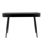 Carson Carrington Creggan Mid-Century Modern Black Metal & Wood Office Desk