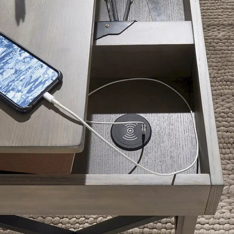 Murali Lift Top Desk with Charging Station by iNSPIRE Q Modern