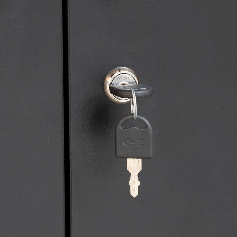 Steel Lockable Garage Storage Cabinet Home Office School