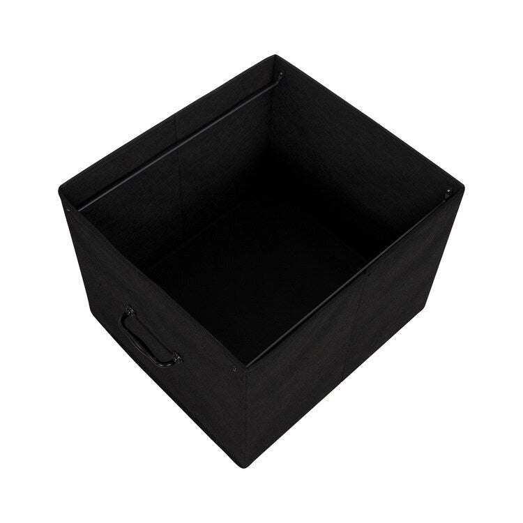 2 Drawer Mobile File Cabinet Rolling Printer Stand with Open Storage Shelf Fabric Vertical Filing Cabinet