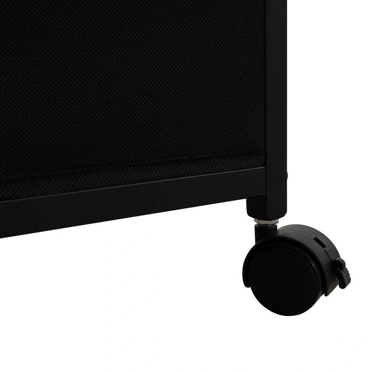 2 Drawer Mobile File Cabinet Rolling Printer Stand with Open Storage Shelf Fabric Vertical Filing Cabinet