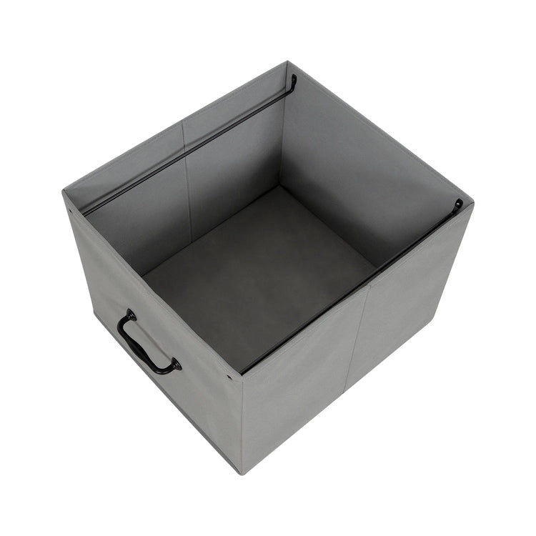 2 Drawer Mobile File Cabinet Rolling Printer Stand with Open Storage Shelf Fabric Vertical Filing Cabinet