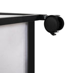 2 Drawer Mobile File Cabinet Rolling Printer Stand with Open Storage Shelf Fabric Vertical Filing Cabinet