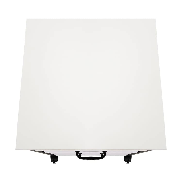 2 Drawer Mobile File Cabinet Rolling Printer Stand with Open Storage Shelf Fabric Vertical Filing Cabinet