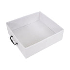 2 Drawer Mobile File Cabinet Rolling Printer Stand with Open Storage Shelf Fabric Vertical Filing Cabinet