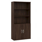 Hybrid Tall 5 Shelf Bookcase with Doors by Bush Business Furniture