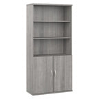 Hybrid Tall 5 Shelf Bookcase with Doors by Bush Business Furniture