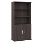 Hybrid Tall 5 Shelf Bookcase with Doors by Bush Business Furniture