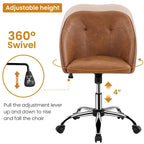 Yaheetech Desk Chair for Home Office, Height Adjustable 360Swivel Computer Chair
