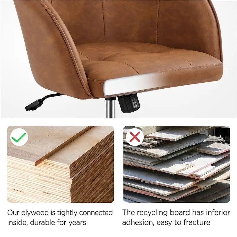 Yaheetech Desk Chair for Home Office, Height Adjustable 360Swivel Computer Chair