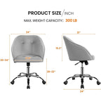 Yaheetech Desk Chair for Home Office, Height Adjustable 360Swivel Computer Chair