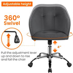 Yaheetech Desk Chair for Home Office, Height Adjustable 360Swivel Computer Chair