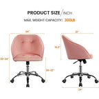 Yaheetech Desk Chair for Home Office, Height Adjustable 360Swivel Computer Chair