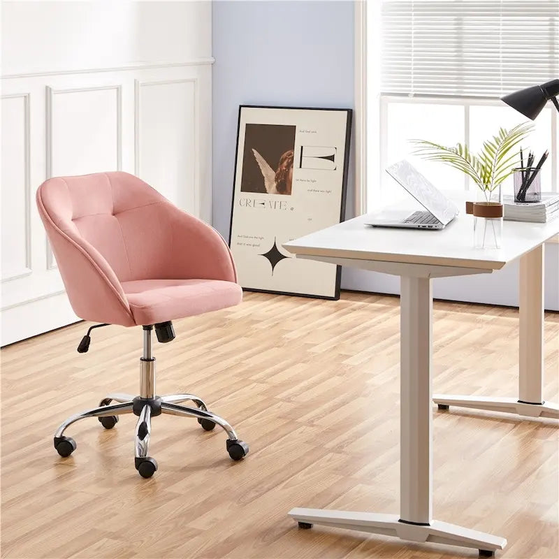 Yaheetech Desk Chair for Home Office, Height Adjustable 360Swivel Computer Chair
