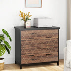 Lateral File Cabinet with 2 Drawers for Home Office, Letter Size