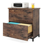 Lateral File Cabinet with 2 Drawers for Home Office, Letter Size
