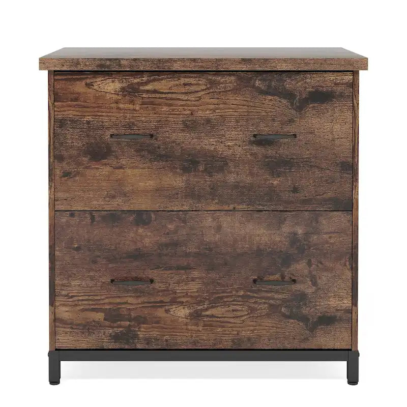 Lateral File Cabinet with 2 Drawers for Home Office, Letter Size