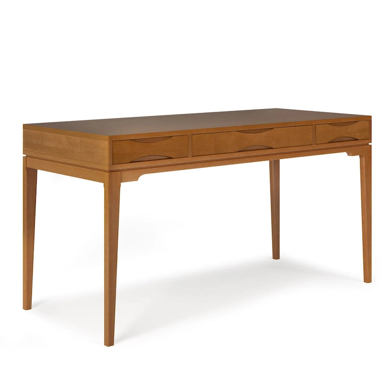 WYNDENHALL Pearson SOLID HARDWOOD Mid Century Modern 60 inch Wide Writing Office Desk