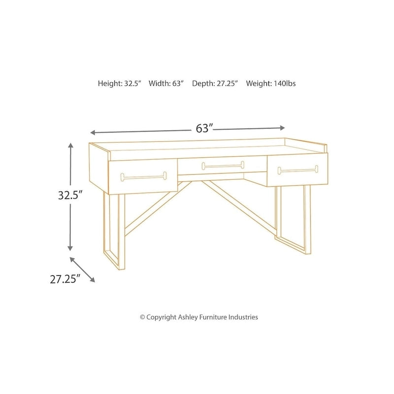 Signature Design by Ashley Starmore Brown Home Office Desk