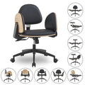 Black Ergonomic Adjustable Meditation Chair Multi-Position Home Office Chair