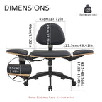 Black Ergonomic Adjustable Meditation Chair Multi-Position Home Office Chair
