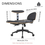 Black Ergonomic Adjustable Meditation Chair Multi-Position Home Office Chair