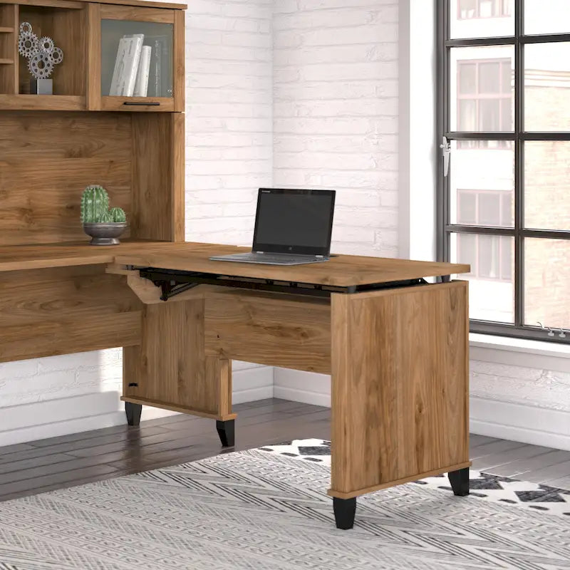 Bush Furniture Somerset 42W 3 Position Sit to Stand Return