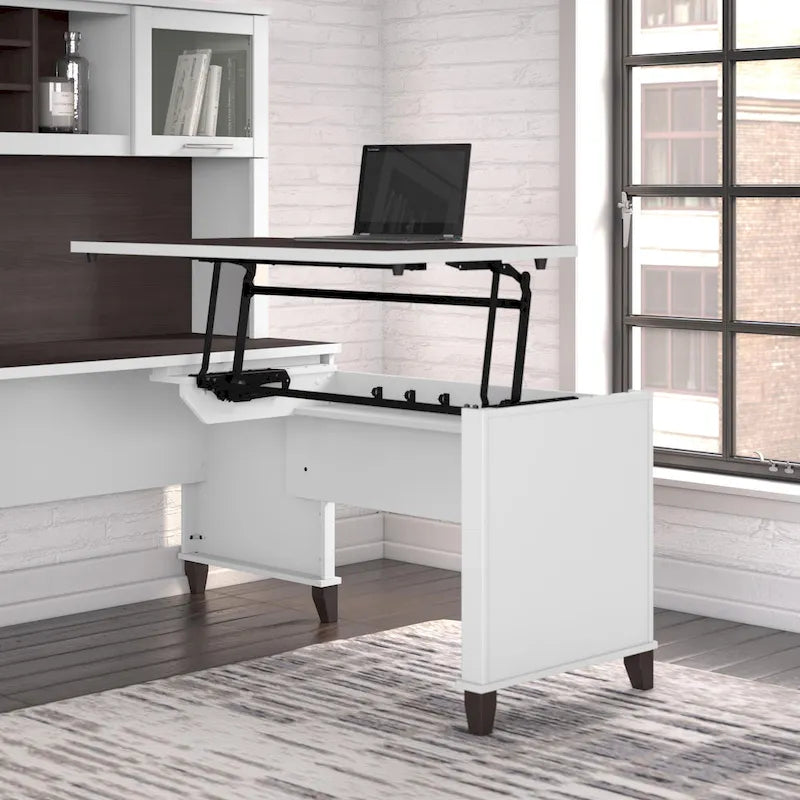 Bush Furniture Somerset 42W 3 Position Sit to Stand Return