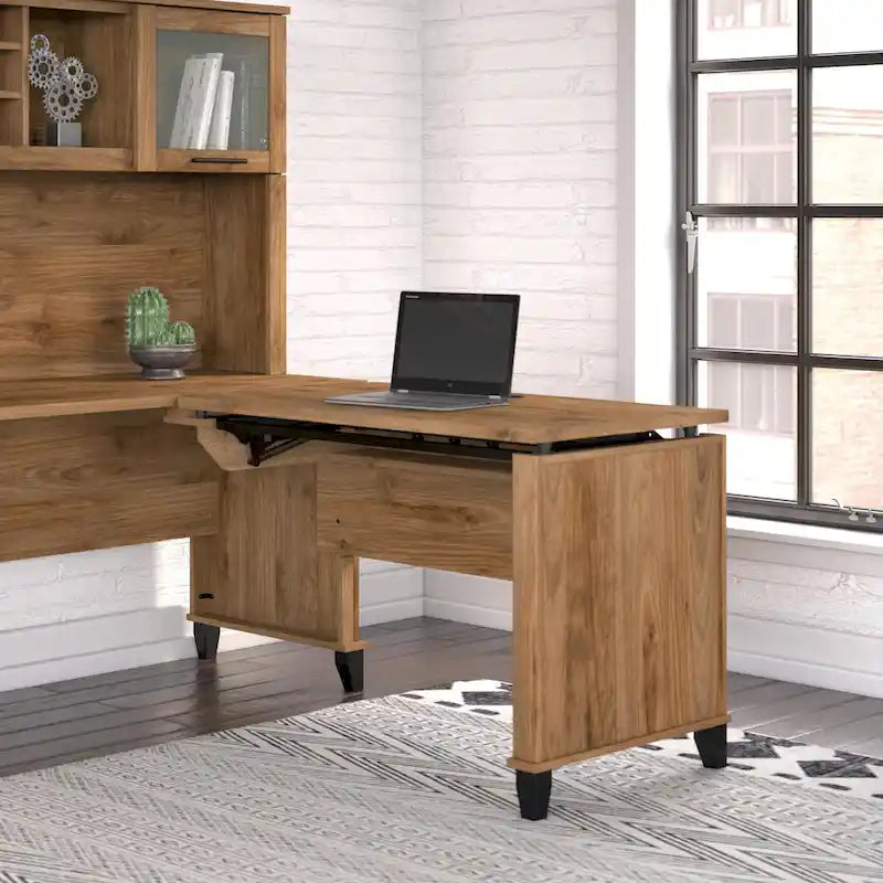 Bush Furniture Somerset 42W 3 Position Sit to Stand Return