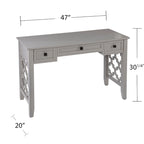 SEI Furniture Eden Writing Desk w/ Storage