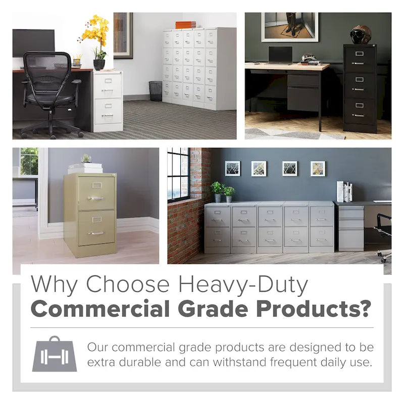 Hirsh 25  Deep 4-drawer Letter-size Commercial Vertical File Cabinet