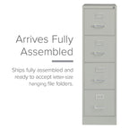 Hirsh 25  Deep 4-drawer Letter-size Commercial Vertical File Cabinet