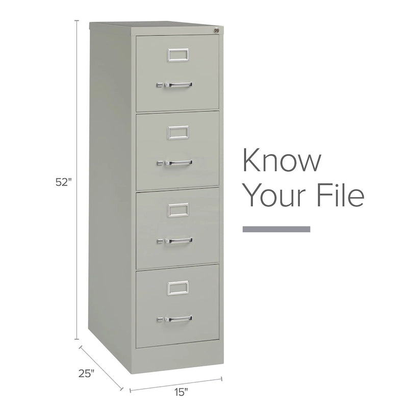 Hirsh 25  Deep 4-drawer Letter-size Commercial Vertical File Cabinet