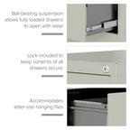 Hirsh 25  Deep 4-drawer Letter-size Commercial Vertical File Cabinet