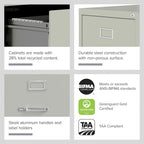 Hirsh 25  Deep 4-drawer Letter-size Commercial Vertical File Cabinet