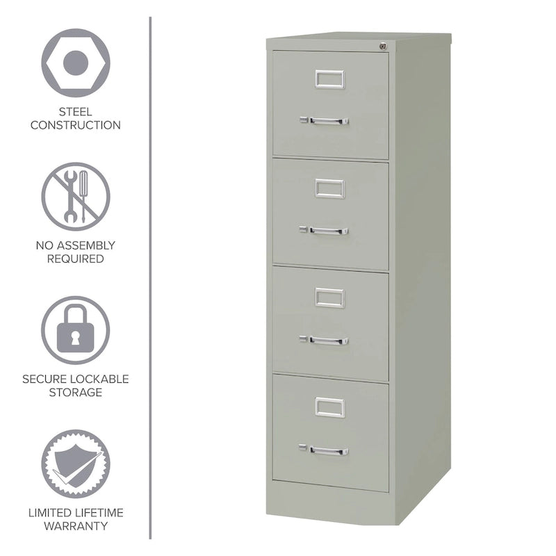 Hirsh 25  Deep 4-drawer Letter-size Commercial Vertical File Cabinet