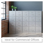 Hirsh 25  Deep 4-drawer Letter-size Commercial Vertical File Cabinet