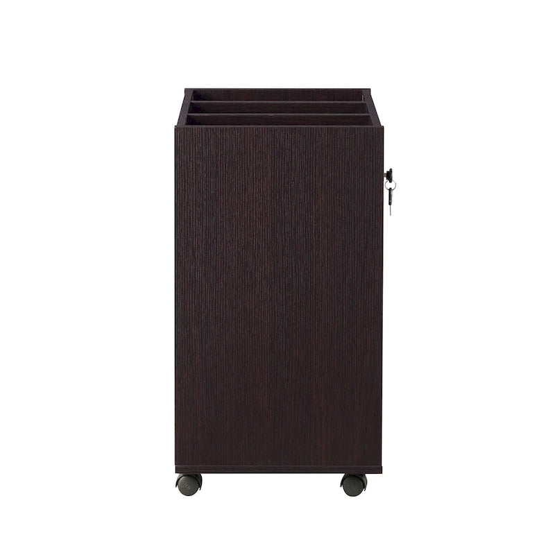 Jolene Contemporary 3-Drawer Lockable and Mobile File Cabinet by Furniture of America