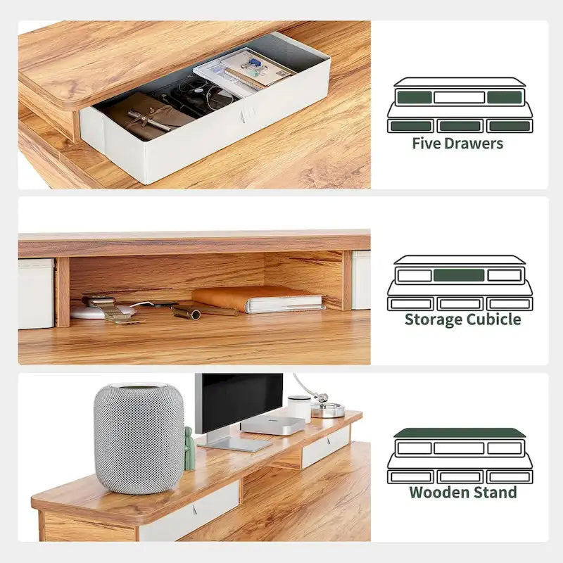 FEZIBO/Home Office Furniture/Wood/Desks