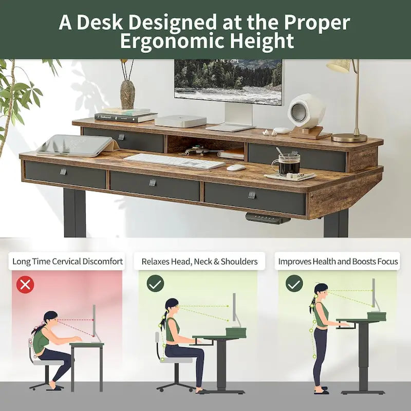 FEZIBO/Home Office Furniture/Wood/Desks