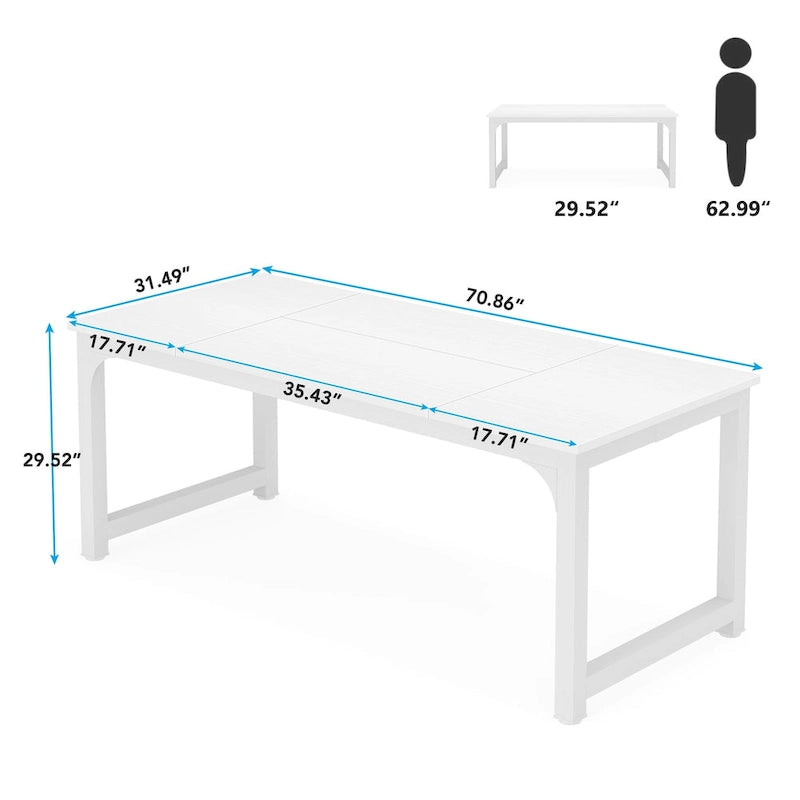 70.8  Large Computer Desk Conference Table with Thicken Frame