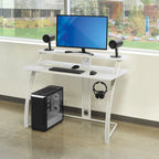 Code 30 Battlestation Gaming Desk in White Finish