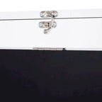 HOMCOM Wall Mounted Foldable Desk: Blackboard, Book Storage - Space Saving