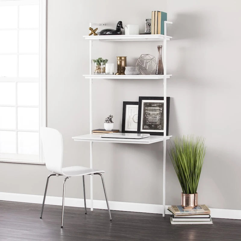 SEI Furniture Haeloen Wall Mount Desk - White