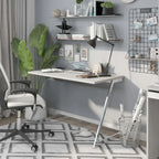 Rosalinda Glam 47-inch Steel Computer Desk with USB Ports by Furniture of America