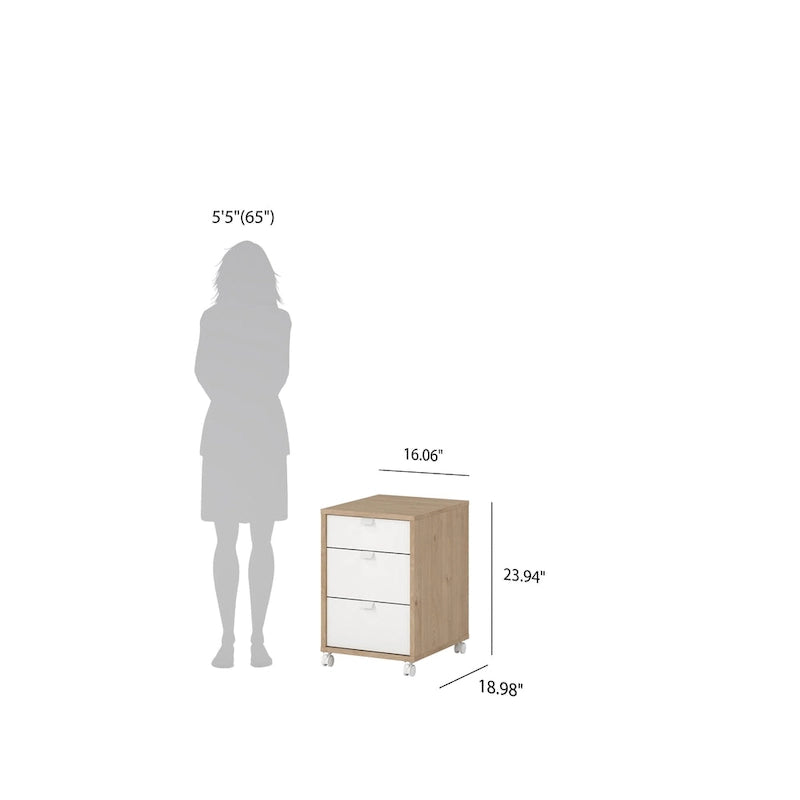 Carson Carrington Sign 3-drawer Mobile Cabinet