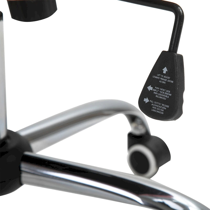 Vinsetto Faux Leather Office Chair Tufted Backrest Swivel Rolling Wheels Task Chair with Height Adjustable Armrests