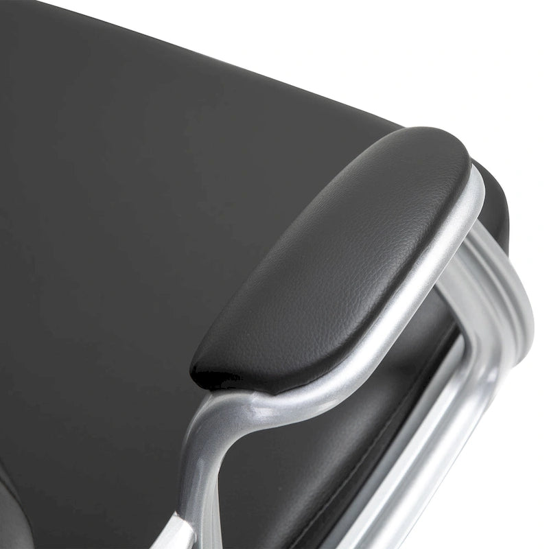 Vinsetto Faux Leather Office Chair Tufted Backrest Swivel Rolling Wheels Task Chair with Height Adjustable Armrests